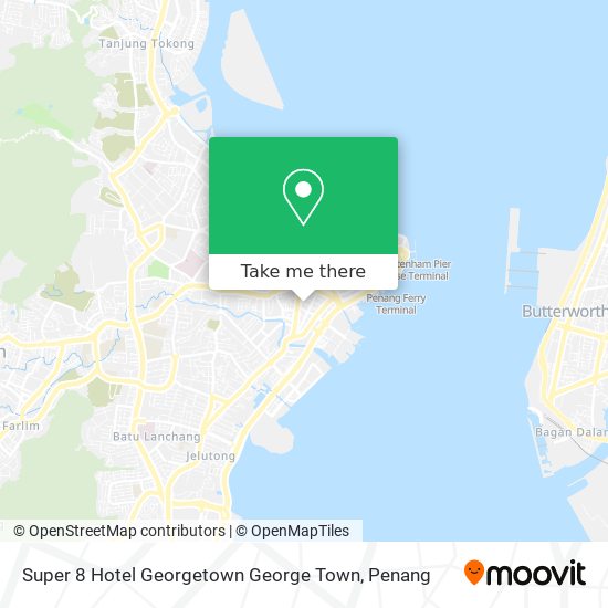 Super 8 Hotel Georgetown George Town map