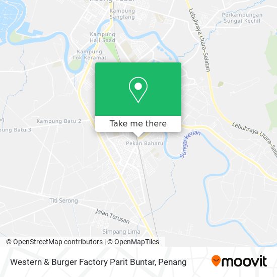 Peta Western & Burger Factory Parit Buntar