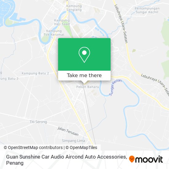 Guan Sunshine Car Audio Aircond Auto Accessories map