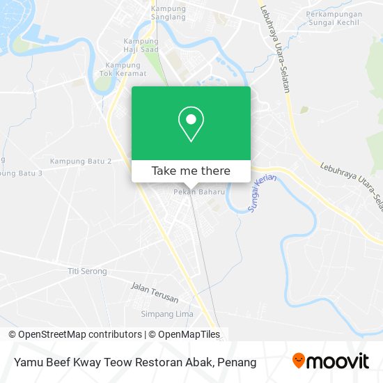 Yamu Beef Kway Teow Restoran Abak map