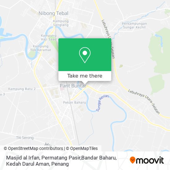 Masjid al Irfan, Permatang Pasir,Bandar Baharu, Kedah Darul Aman map