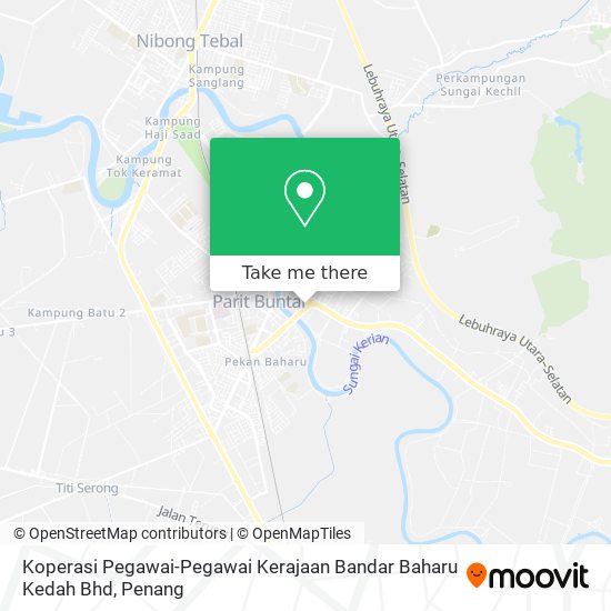 Koperasi Pegawai-Pegawai Kerajaan Bandar Baharu Kedah Bhd map