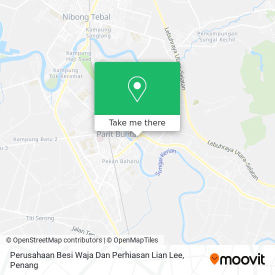 Perusahaan Besi Waja Dan Perhiasan Lian Lee map