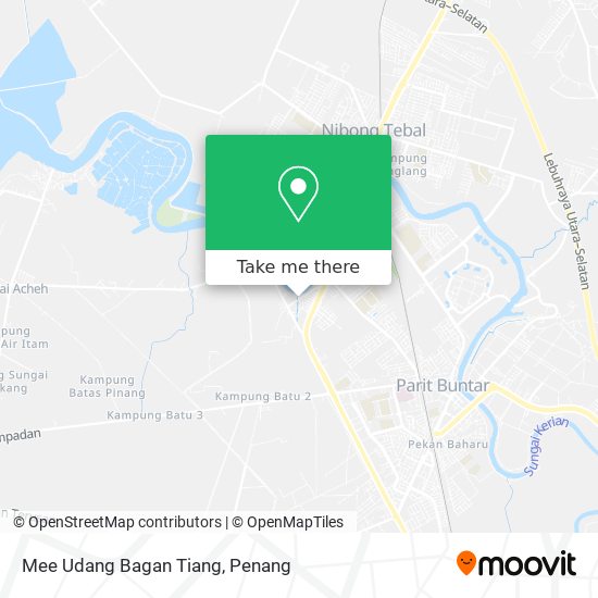 Mee Udang Bagan Tiang map