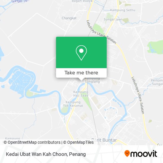 Peta Kedai Ubat Wan Kah Choon