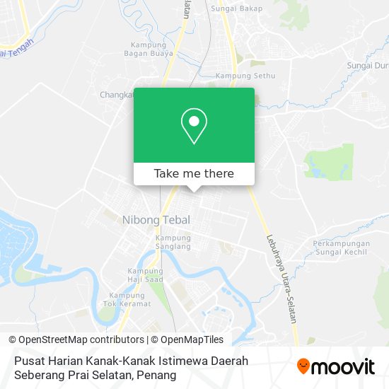 Peta Pusat Harian Kanak-Kanak Istimewa Daerah Seberang Prai Selatan