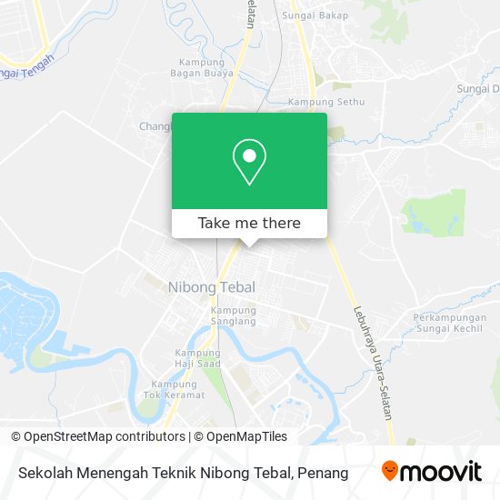 Peta Sekolah Menengah Teknik Nibong Tebal