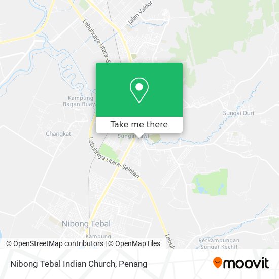 Peta Nibong Tebal Indian Church
