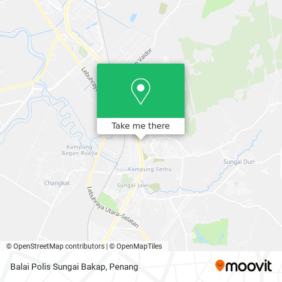 Peta Balai Polis Sungai Bakap