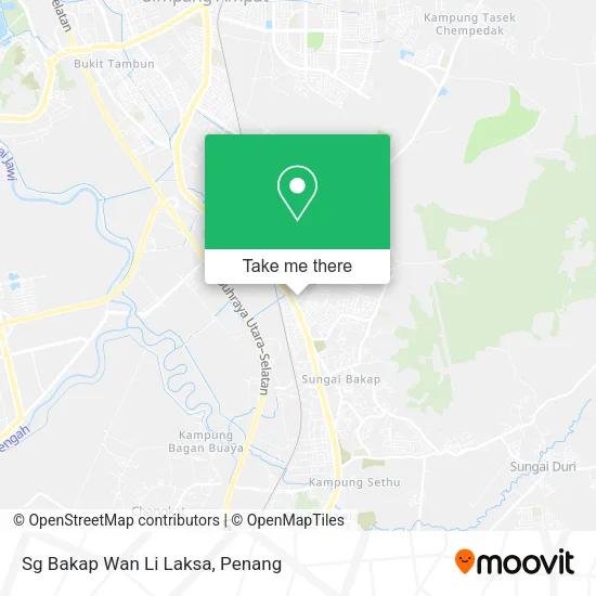 Sg Bakap Wan Li Laksa map