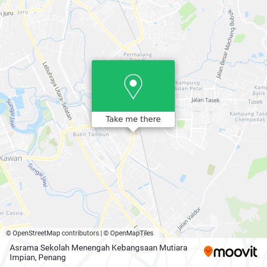 Peta Asrama Sekolah Menengah Kebangsaan Mutiara Impian