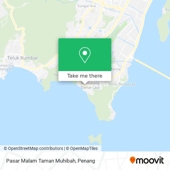 Peta Pasar Malam Taman Muhibah