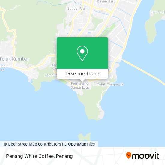 Penang White Coffee map