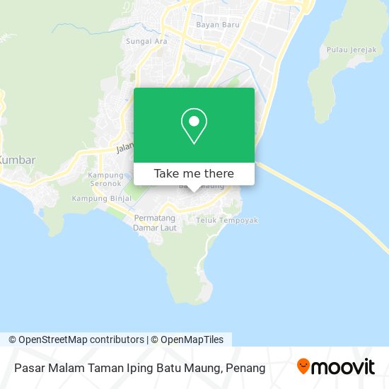 Peta Pasar Malam Taman Iping Batu Maung