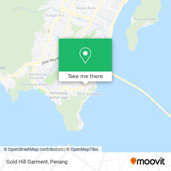 Gold Hill Garment map