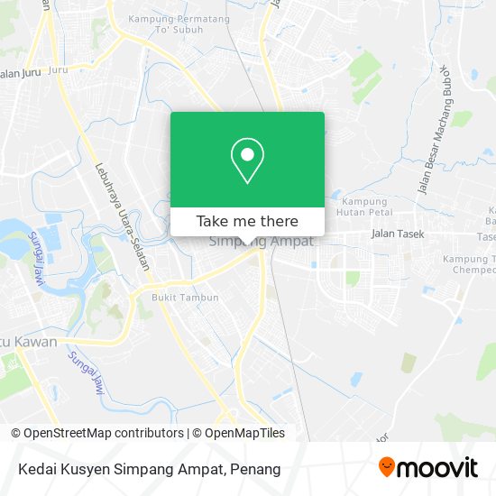 Peta Kedai Kusyen Simpang Ampat