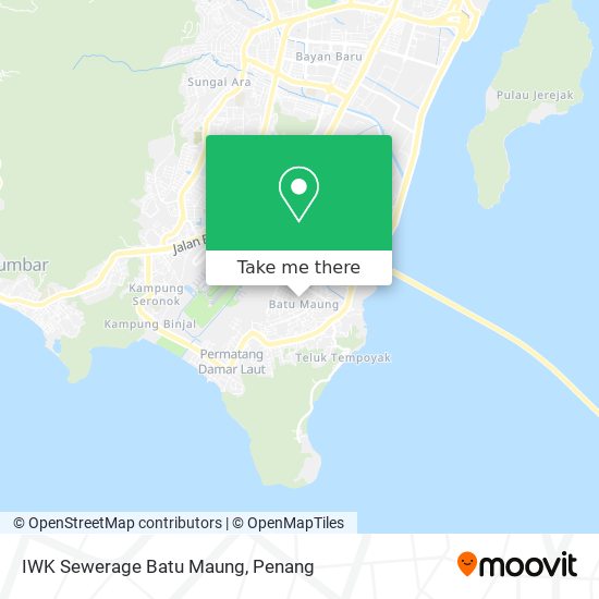 IWK Sewerage Batu Maung map