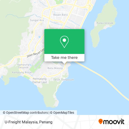 U-Freight Malaysia map