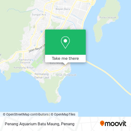 Penang Aquarium Batu Maung map