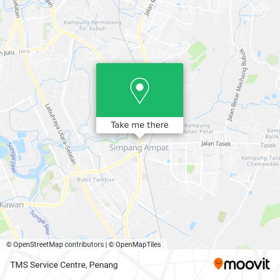 TMS Service Centre map