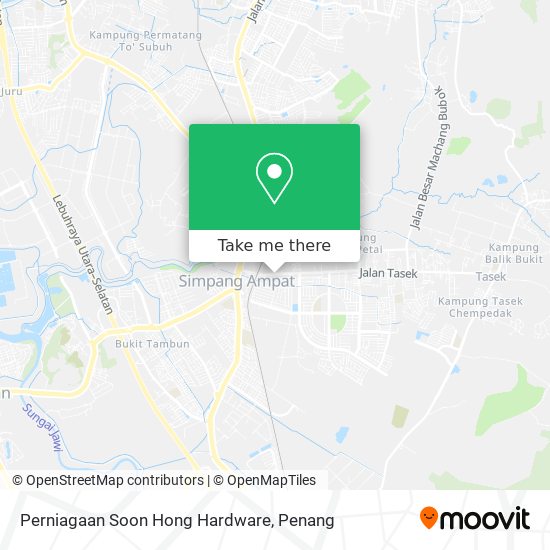 Perniagaan Soon Hong Hardware map