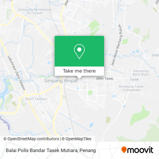 Peta Balai Polis Bandar Tasek Mutiara