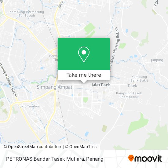 PETRONAS Bandar Tasek Mutiara map