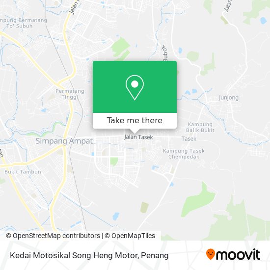Peta Kedai Motosikal Song Heng Motor
