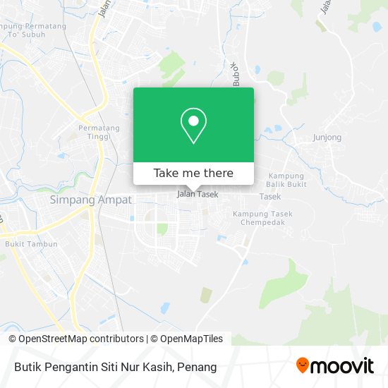 Peta Butik Pengantin Siti Nur Kasih