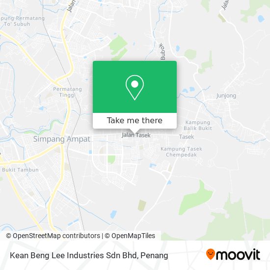 Peta Kean Beng Lee Industries Sdn Bhd