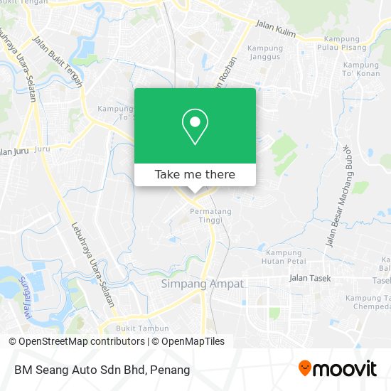 BM Seang Auto Sdn Bhd map