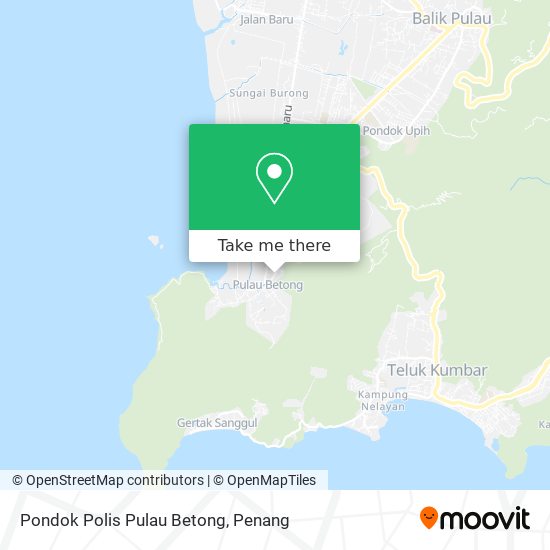Peta Pondok Polis Pulau Betong