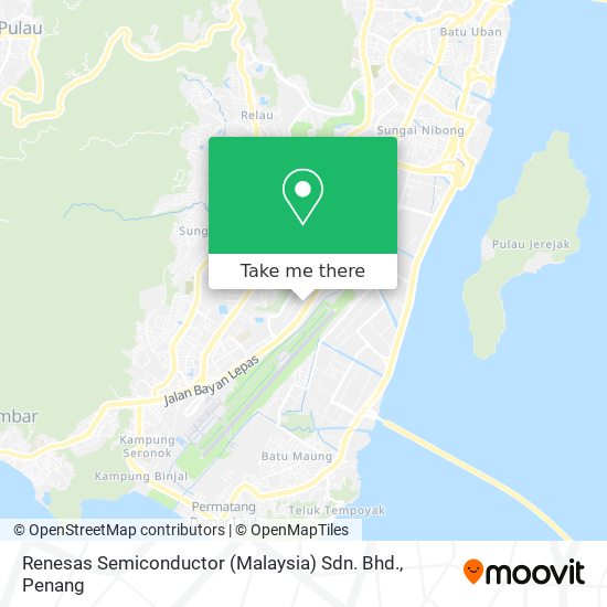 Peta Renesas Semiconductor (Malaysia) Sdn. Bhd.