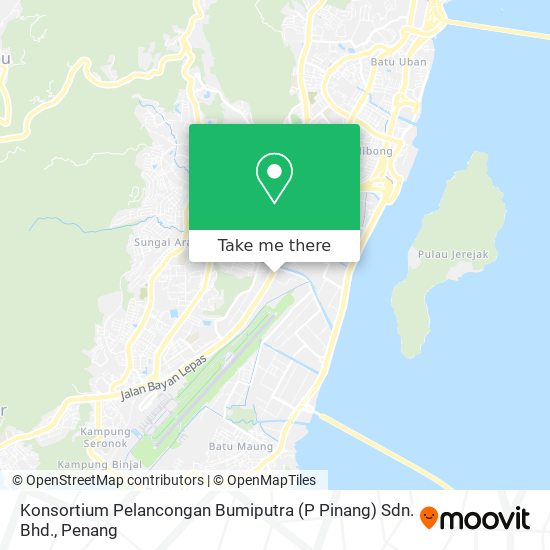 Peta Konsortium Pelancongan Bumiputra (P Pinang) Sdn. Bhd.