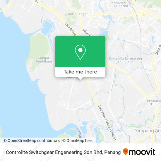 Controlite Switchgear Engeneering Sdn Bhd map