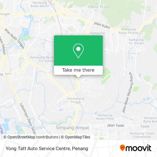 Peta Yong Tatt Auto Service Centre