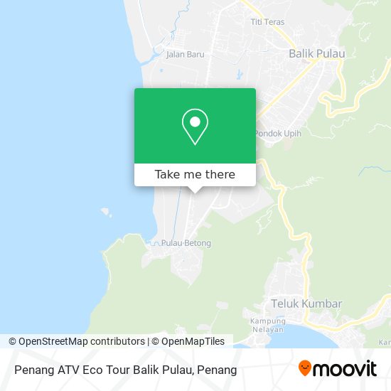 Peta Penang ATV Eco Tour Balik Pulau