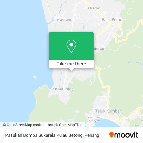 Pasukan Bomba Sukarela Pulau Betong map