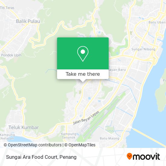 Sungai Ara Food Court map