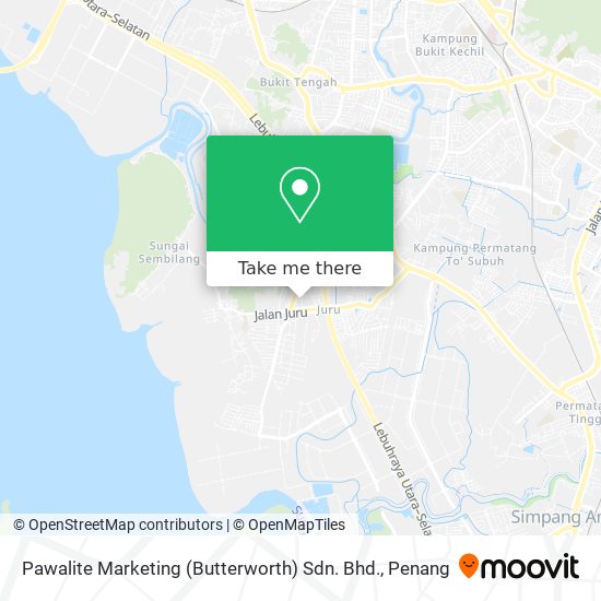 Pawalite Marketing (Butterworth) Sdn. Bhd. map