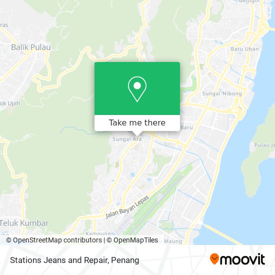 Stations Jeans and Repair map