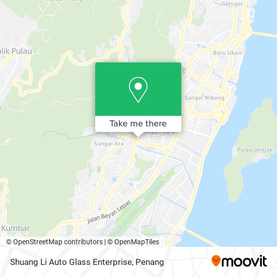 Peta Shuang Li Auto Glass Enterprise
