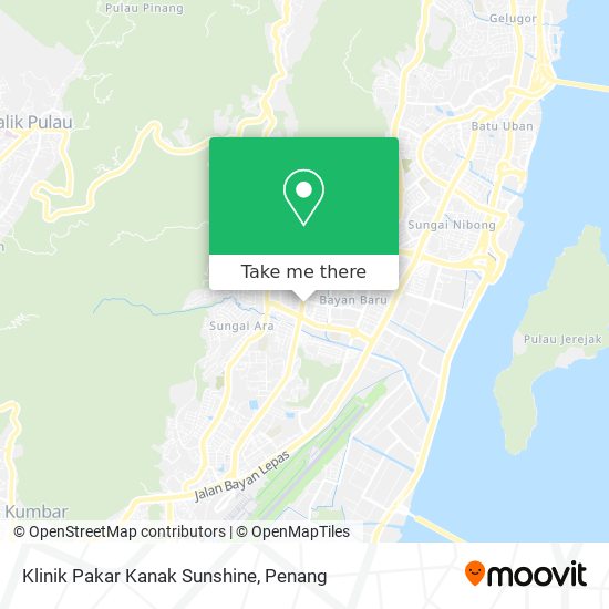 Klinik Pakar Kanak Sunshine map