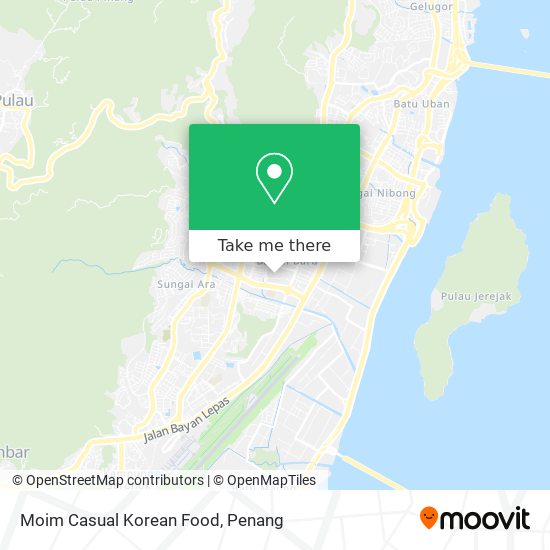 Moim Casual Korean Food map