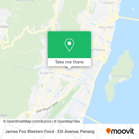 James Foo Western Food - Elit Avenue map