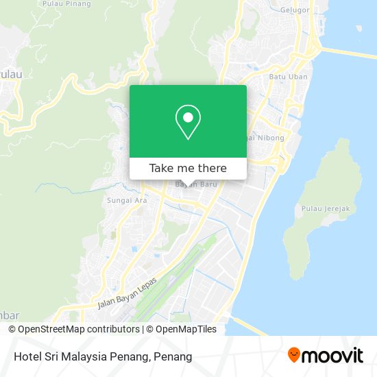 Hotel Sri Malaysia Penang map