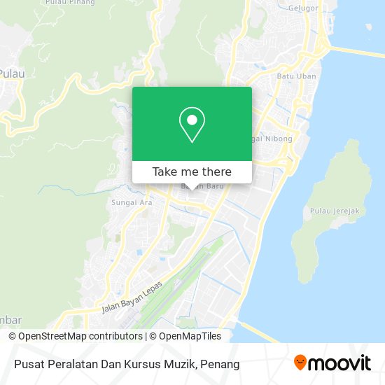 Peta Pusat Peralatan Dan Kursus Muzik