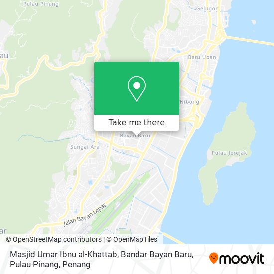 Masjid Umar Ibnu al-Khattab, Bandar Bayan Baru, Pulau Pinang map