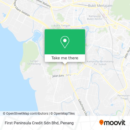 First Peninsula Credit Sdn Bhd map