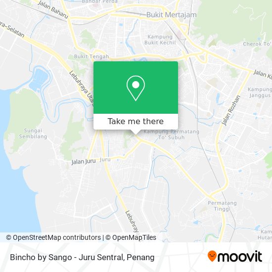 Bincho by Sango - Juru Sentral map